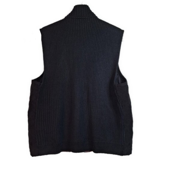 Alfred Dunner Black Vest with Snowflake Zipper and Plaid Lining Size 12P - Picture 5 of 7